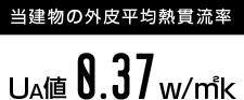 UA値0.4w/㎡k